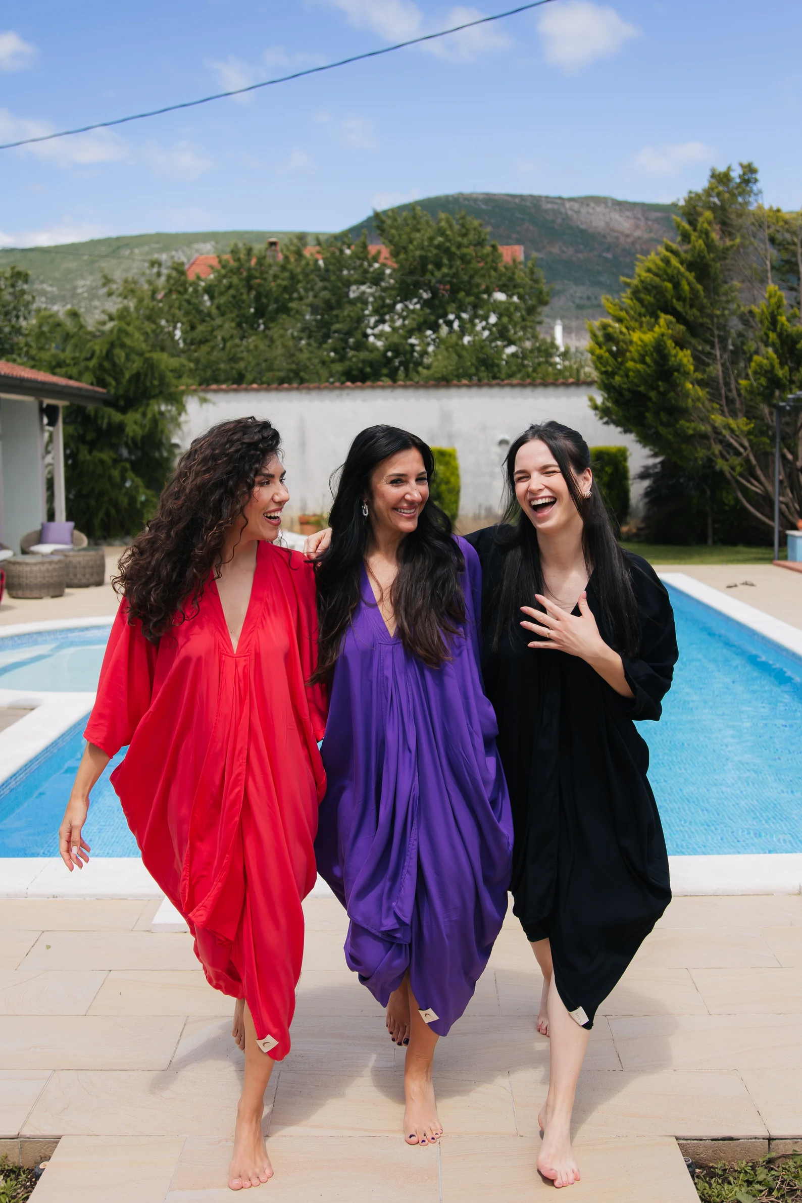KAUR Royal Purple Kimono Dress — slika 2