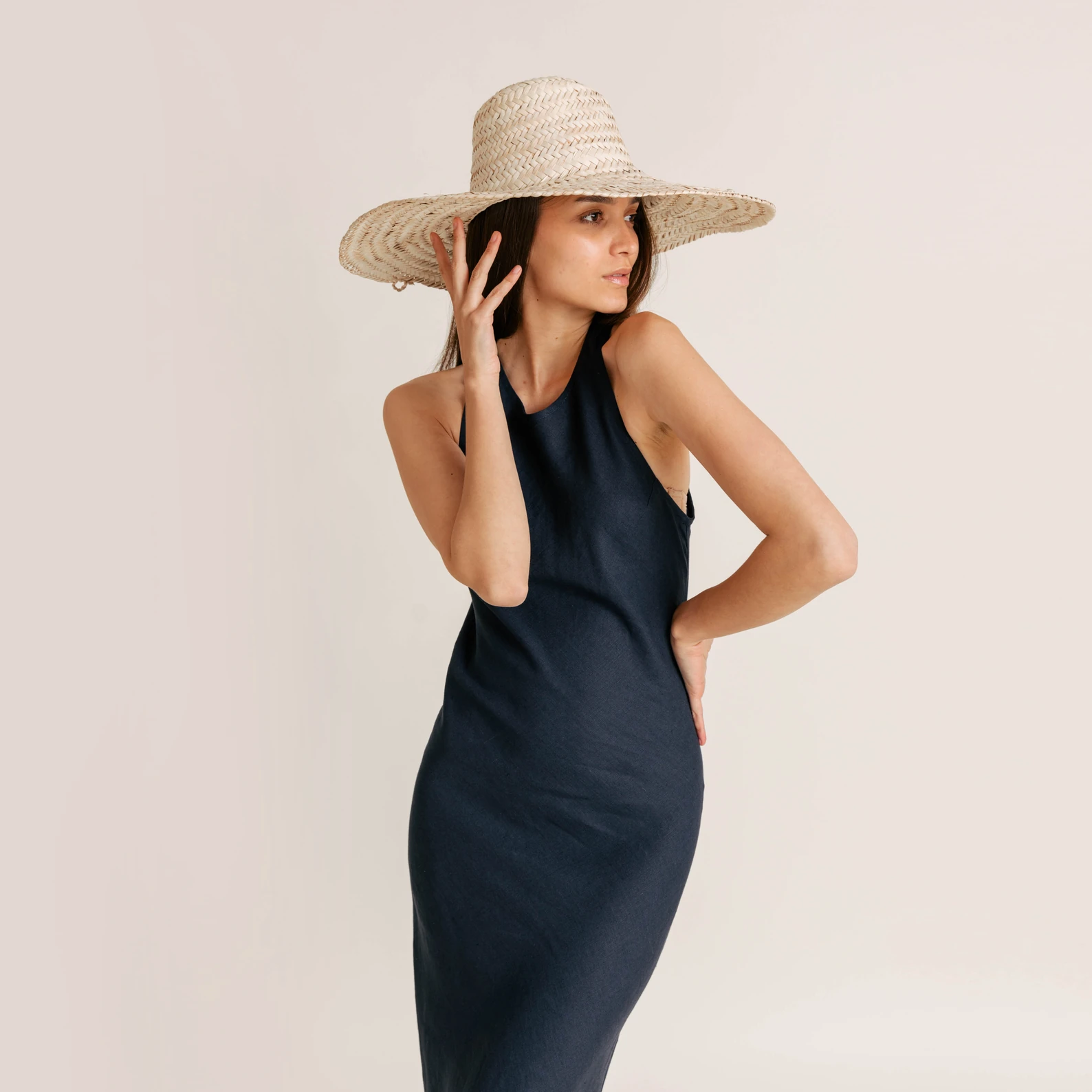 Sundown Linen Slip Dress