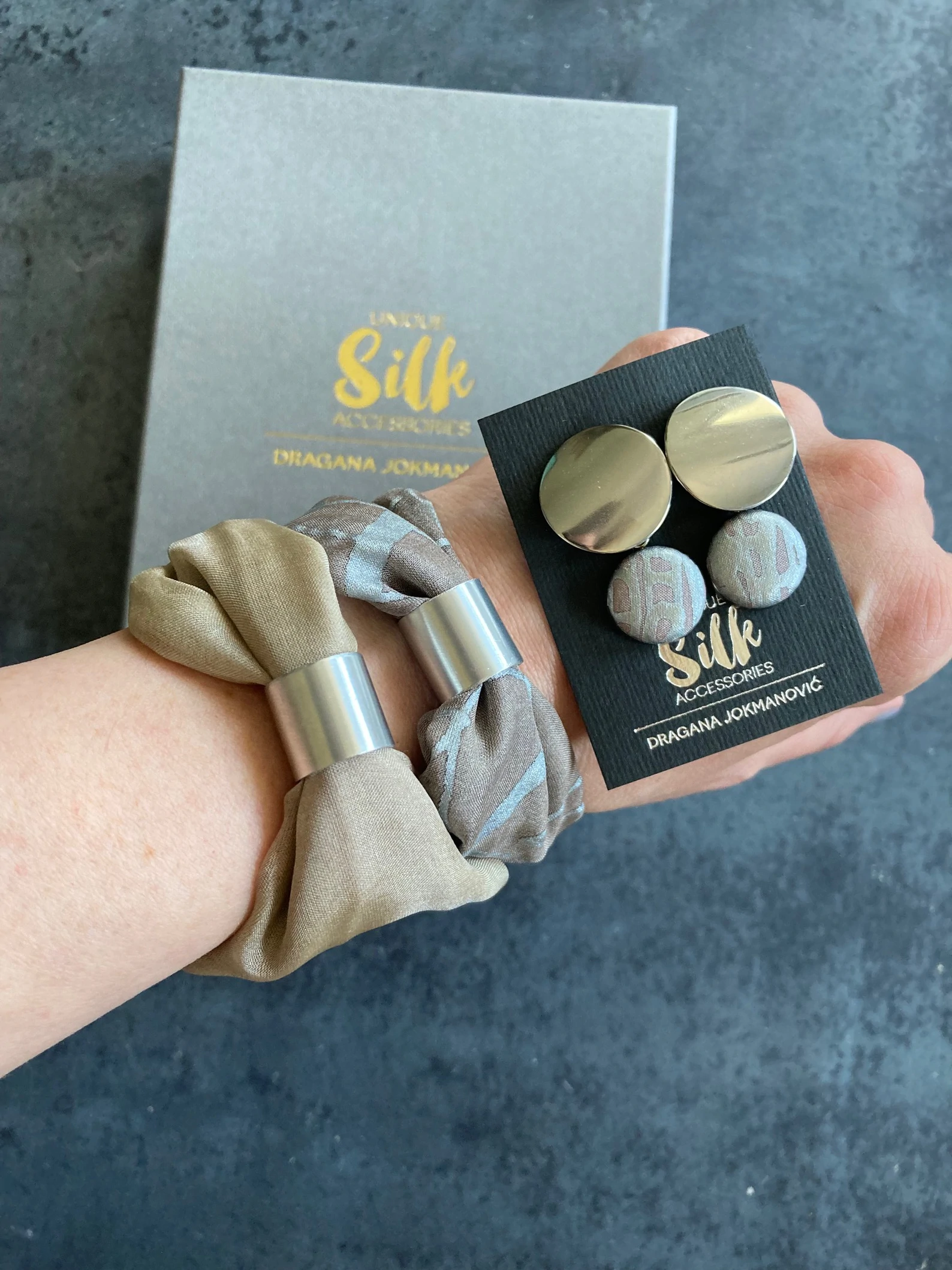 SILK SET bež - krem  — slika 3