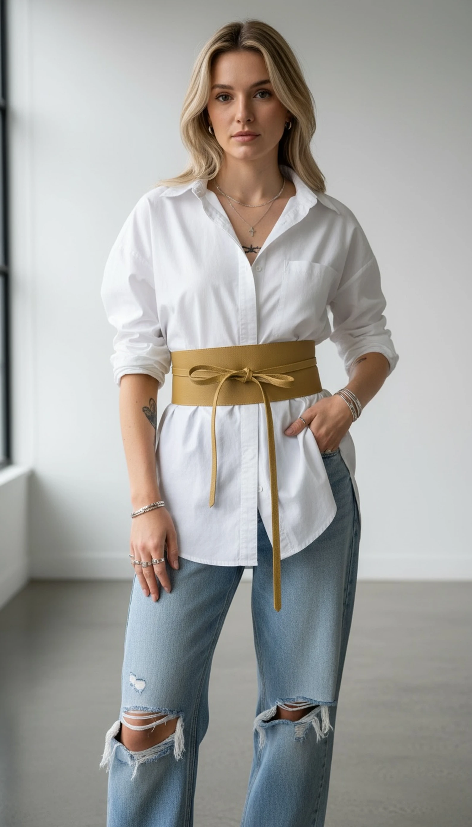 Beemara široki kaiš na vezanje / wrap belt — slika 11