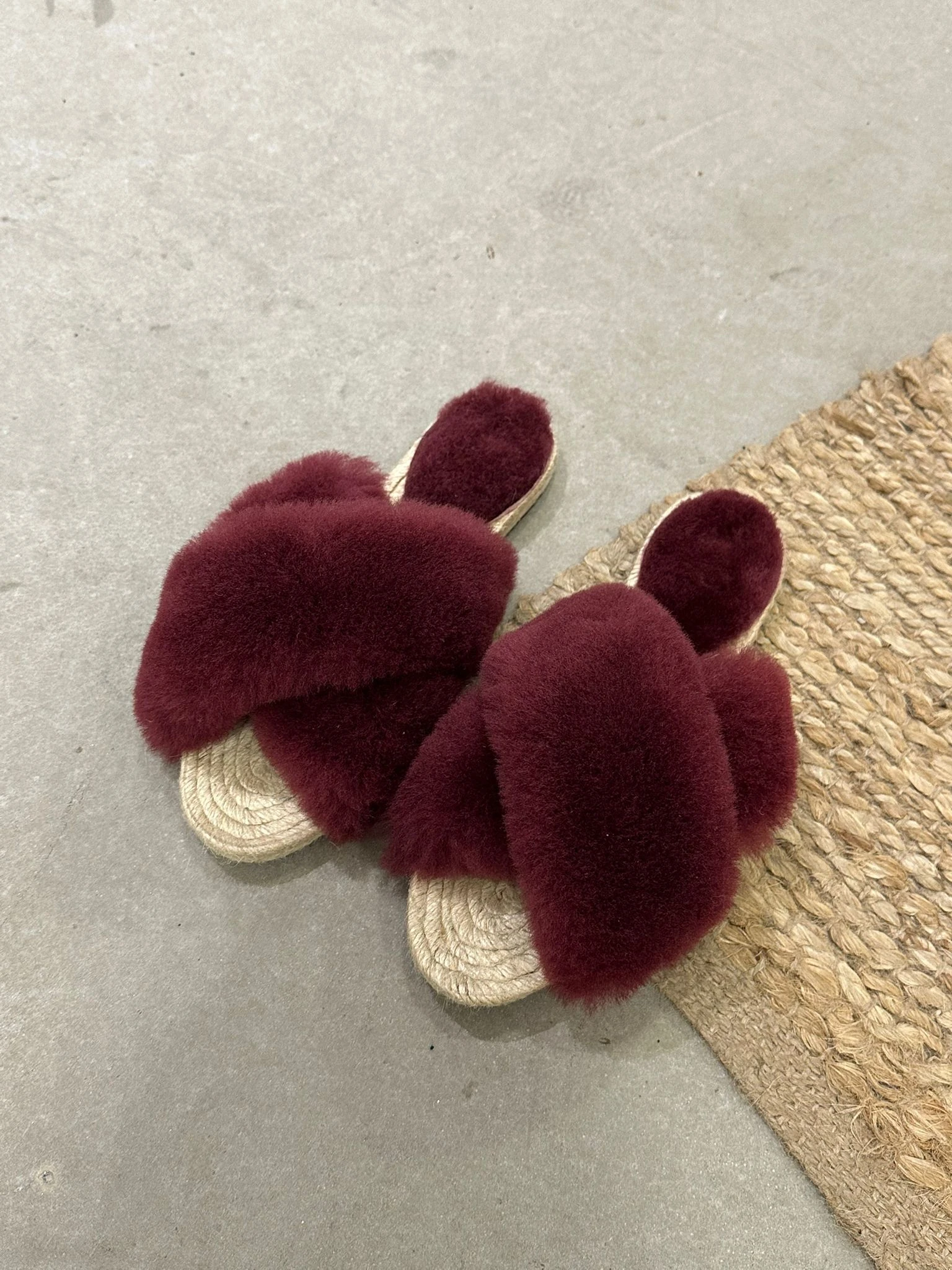 Ruby Sheepskin Slippers