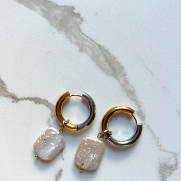 Nausnice silver/gold
