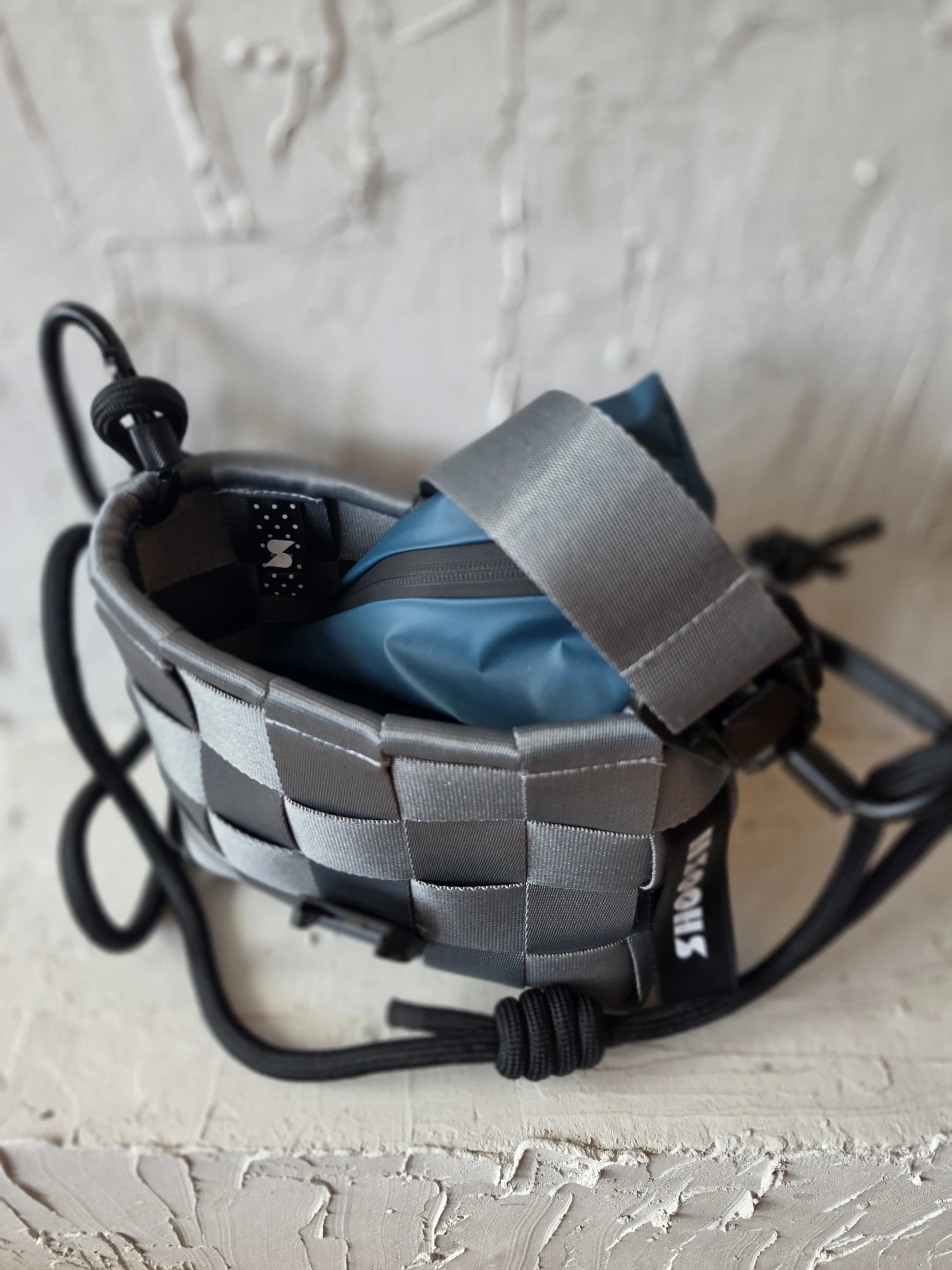 Shoosh torbica Deep Teal&Black M — slika 3