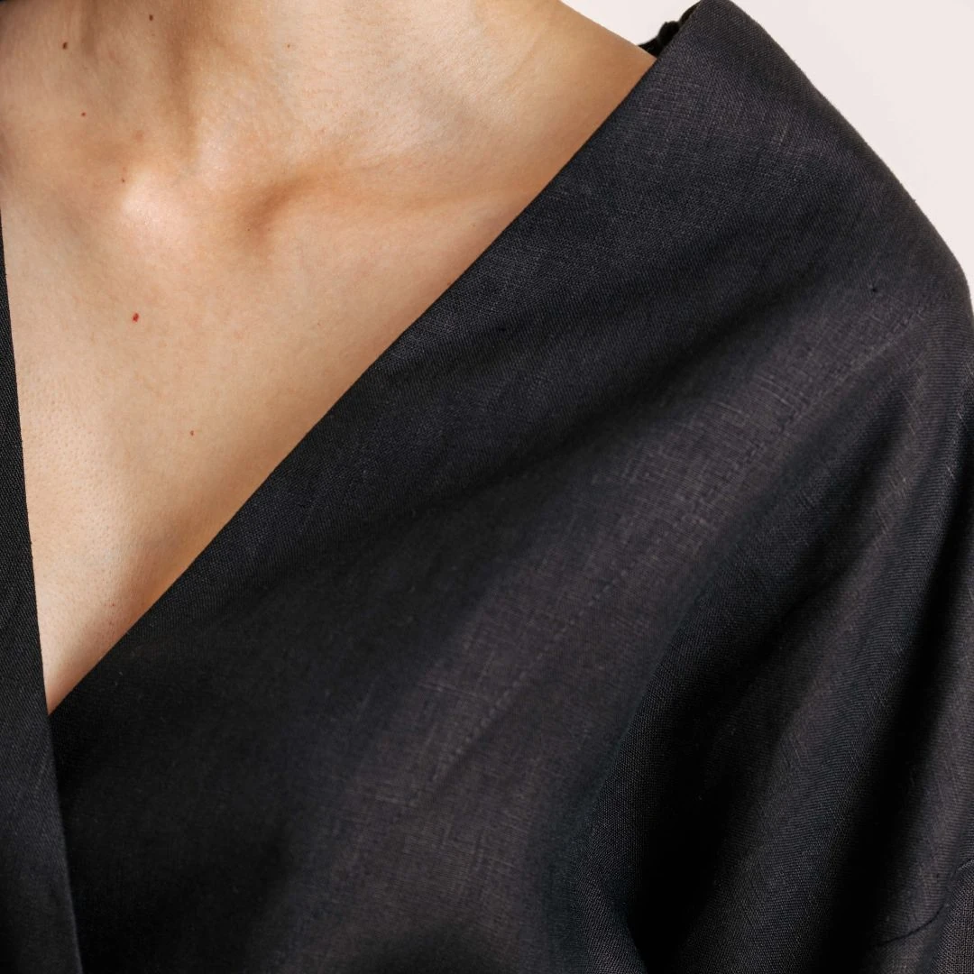 Lagoon Linen Robe — slika 5