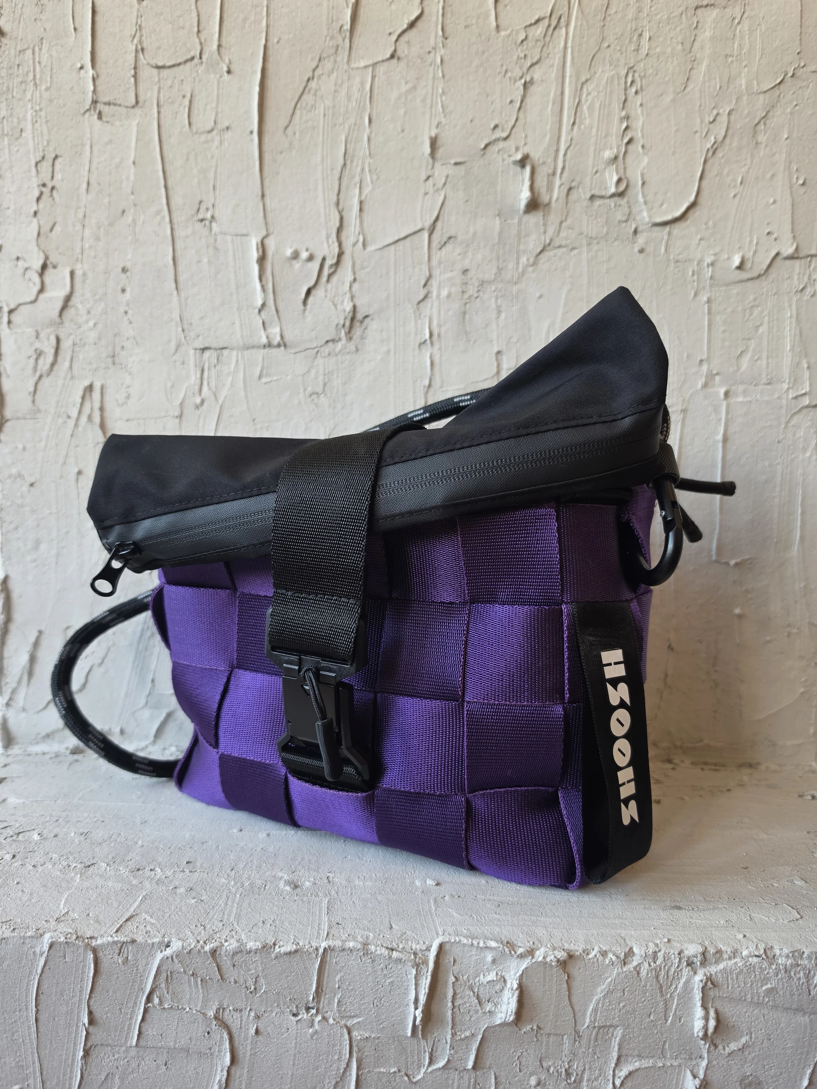 Shoosh torbica Purple&Black L — slika 2