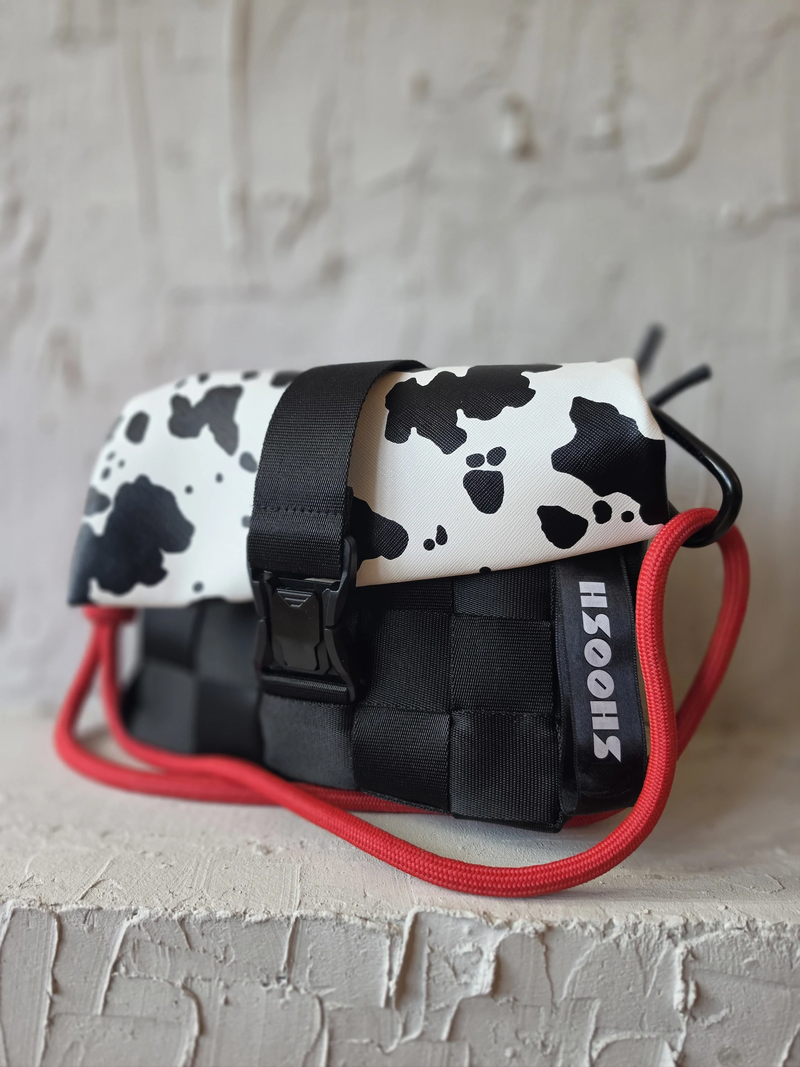 Shoosh torbica Animal print&Red L