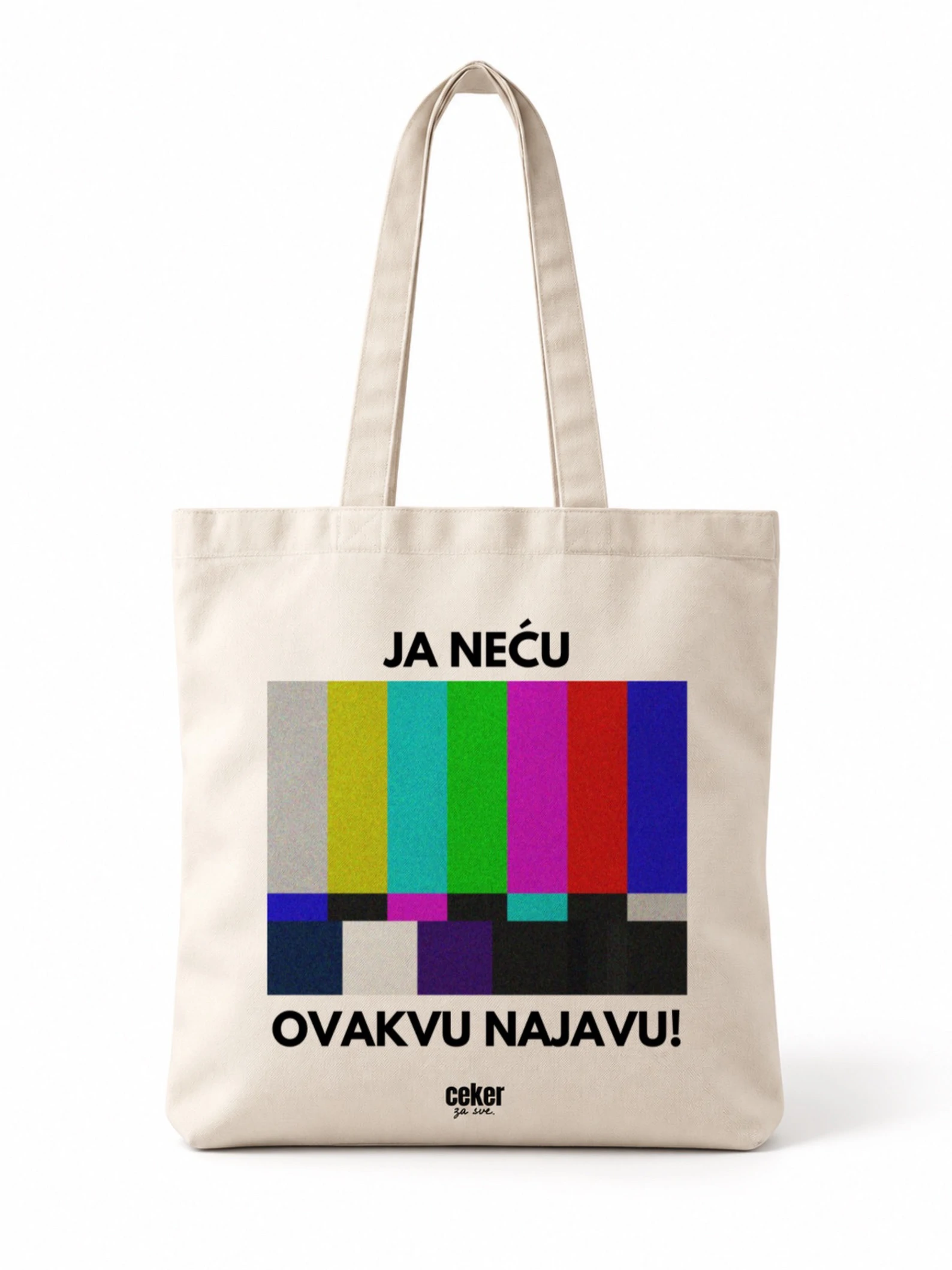 Ja neću ovakvu najavu • natur bež ceker