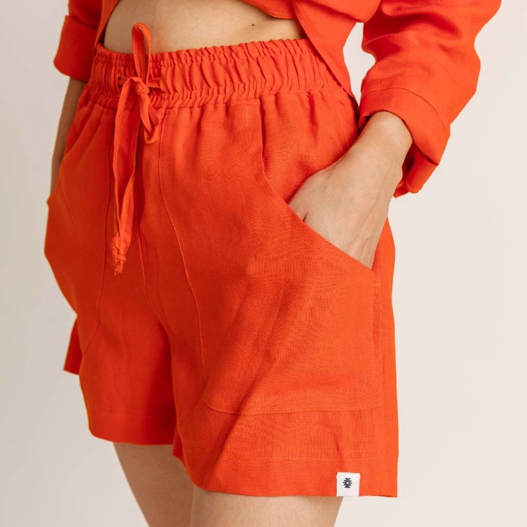 Sunset Linen Shorts — slika 5