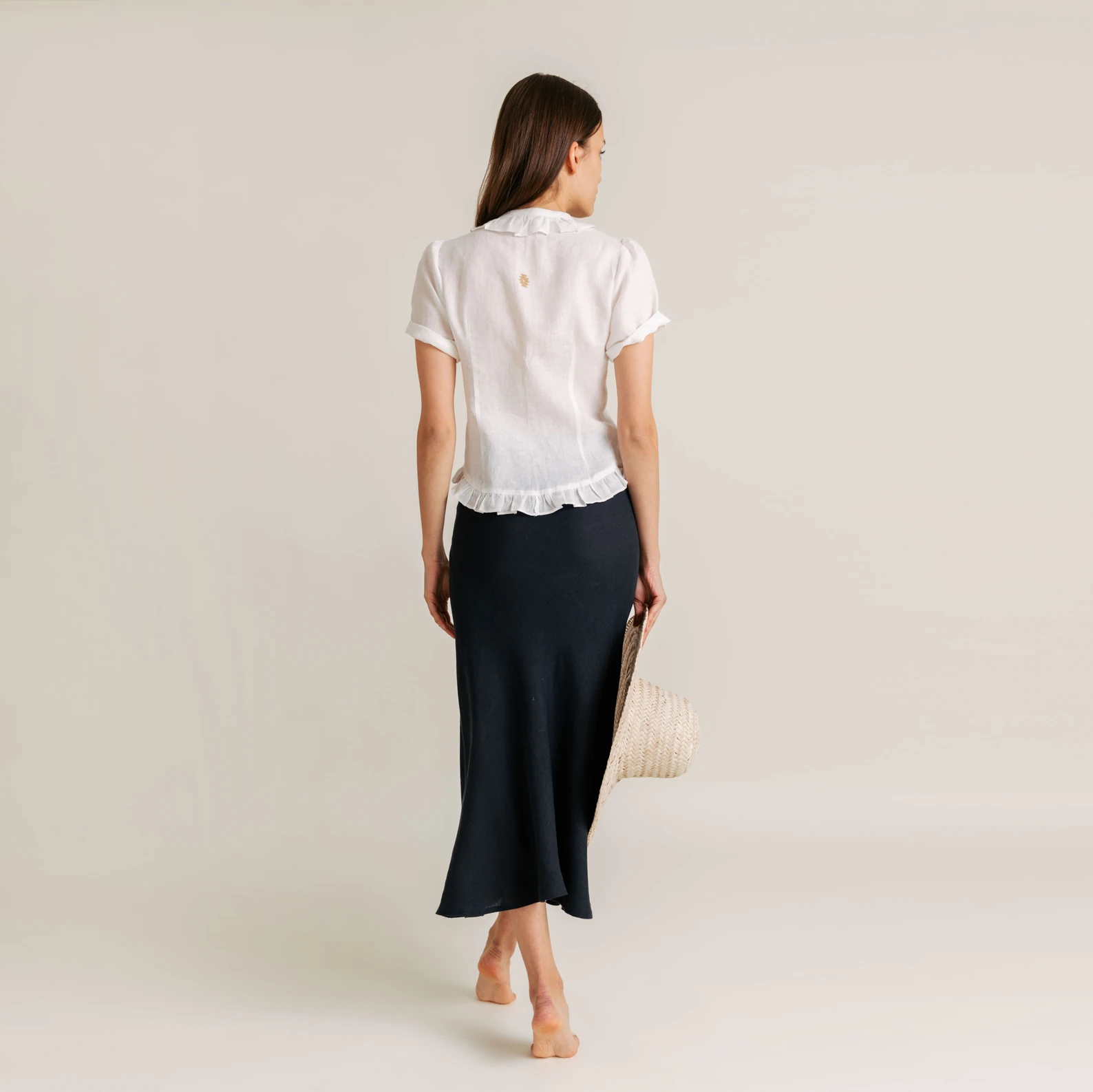 Riva Linen Slip Skirt — slika 5