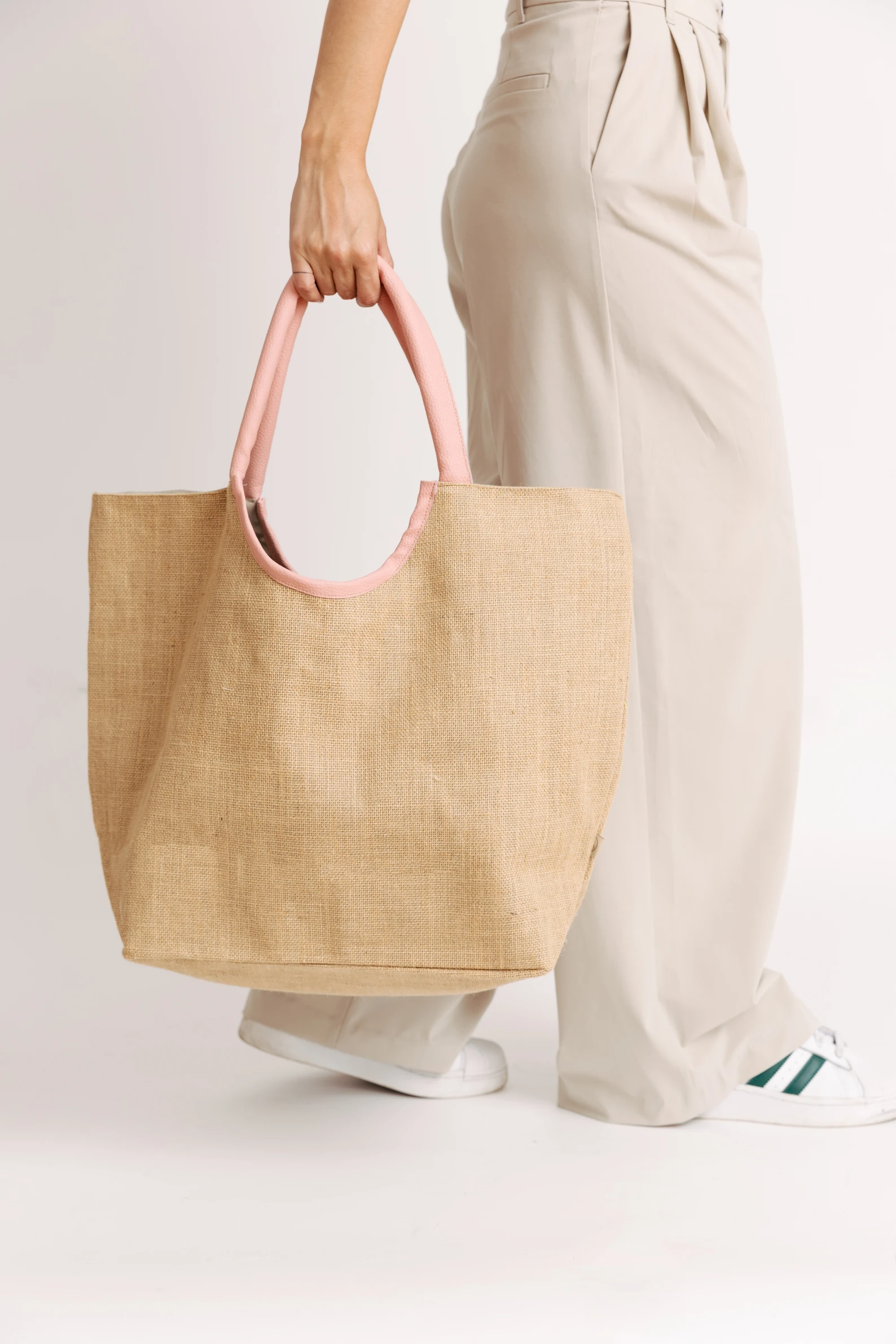 Torba od jute Nora pink — slika 7