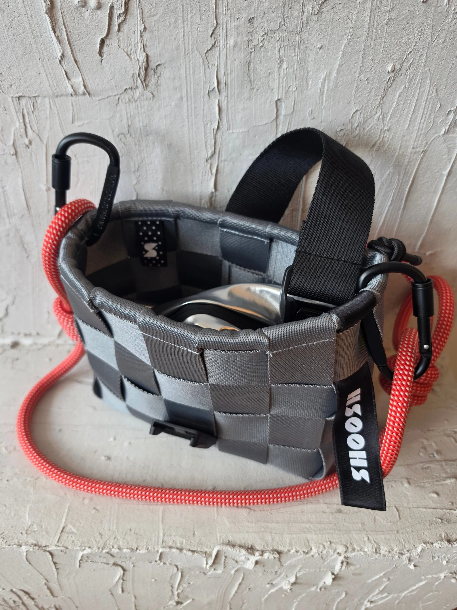 Shoosh torbica Silver&Neon Orange L — slika 3