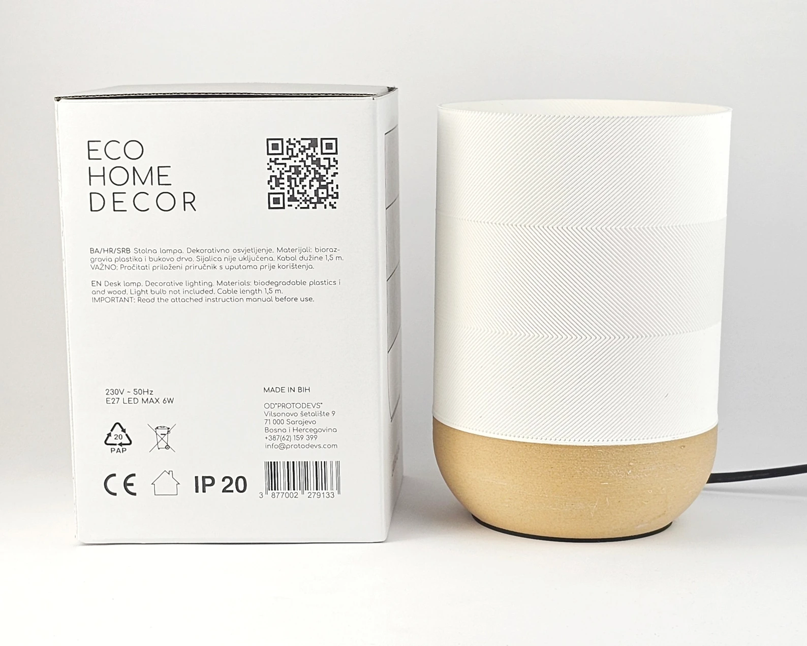 Dekorativna lampa od biorazgradivog materijala — slika 7