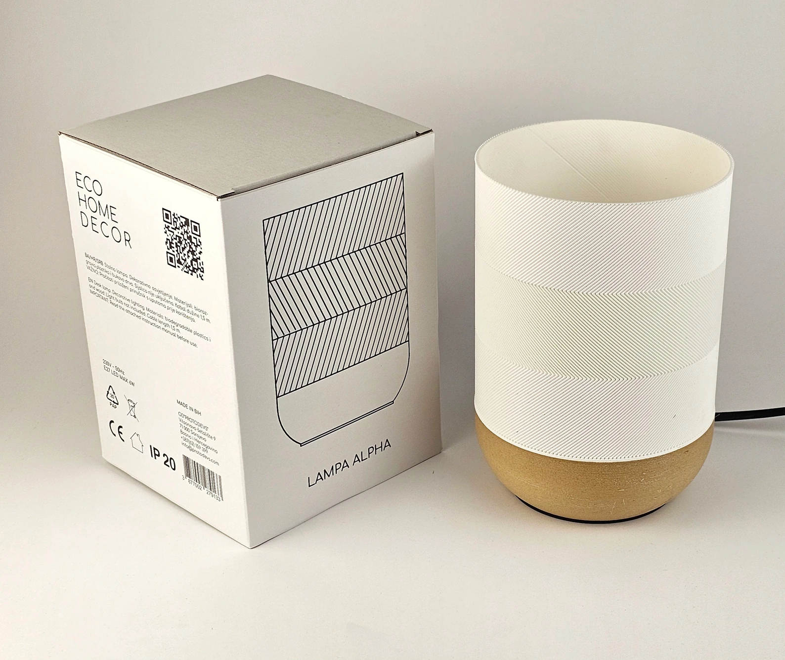 Dekorativna lampa od biorazgradivog materijala — slika 8