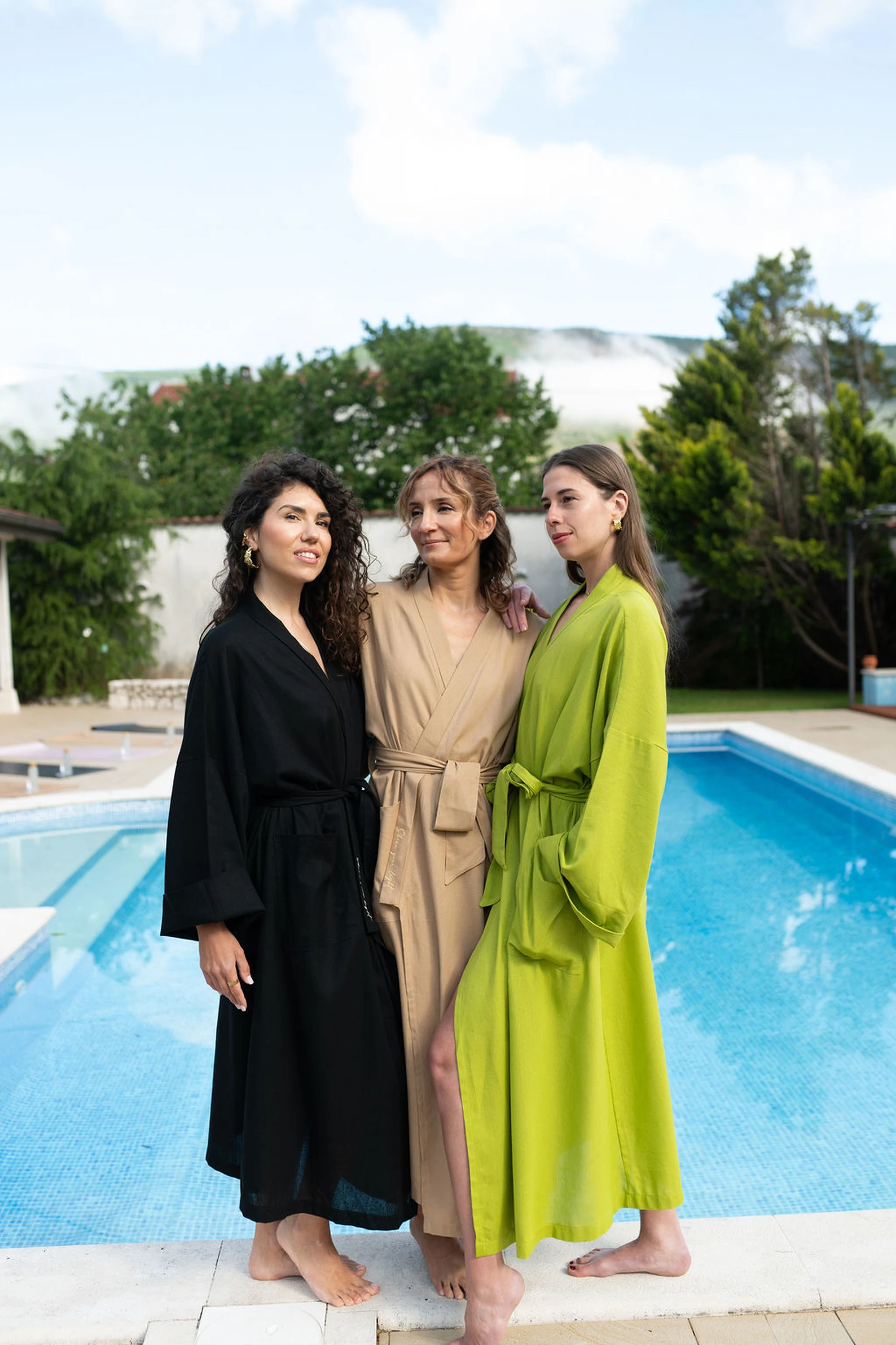 KAUR Nude Linen Kimono — slika 4