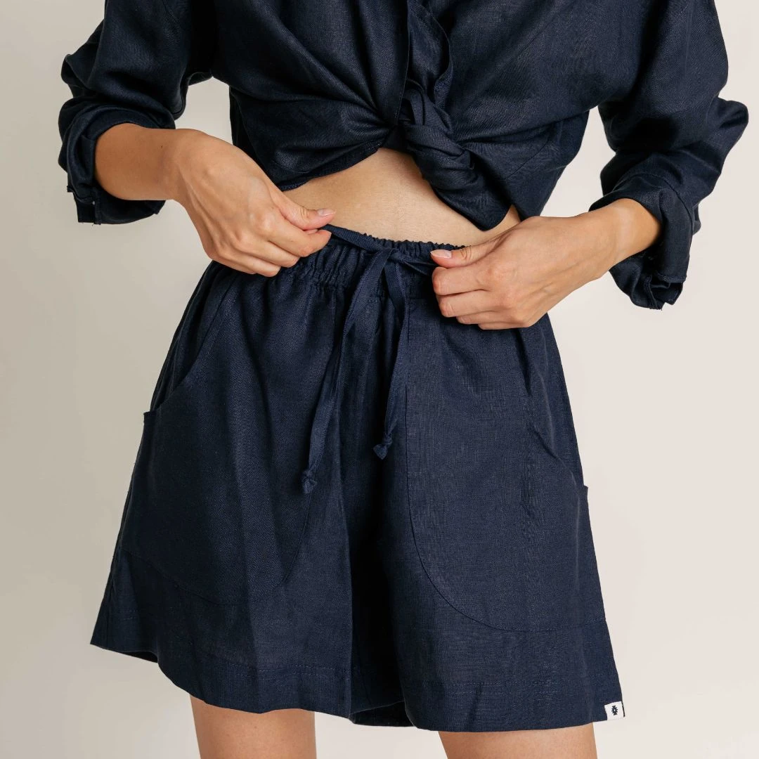 Sunset Linen Shorts — slika 4