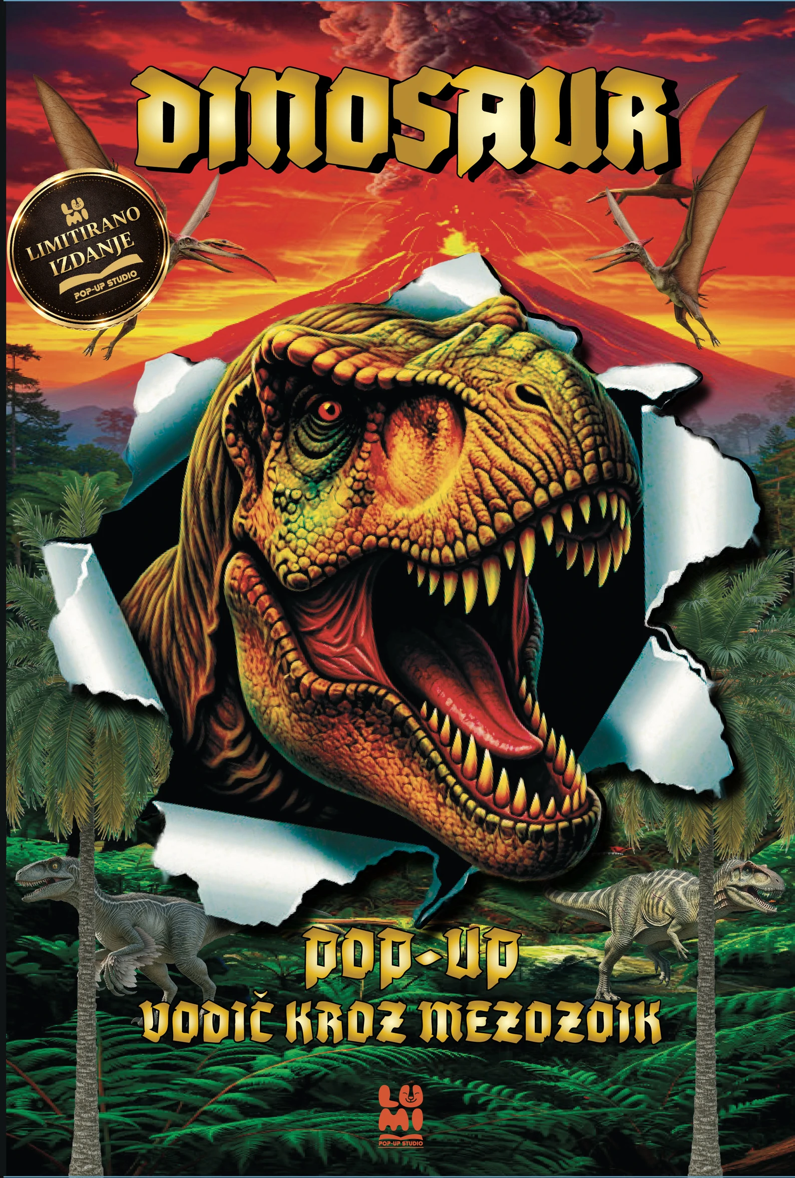  Knjiga DINOSAUR pop-up vodič kroz mezozoik — slika 6