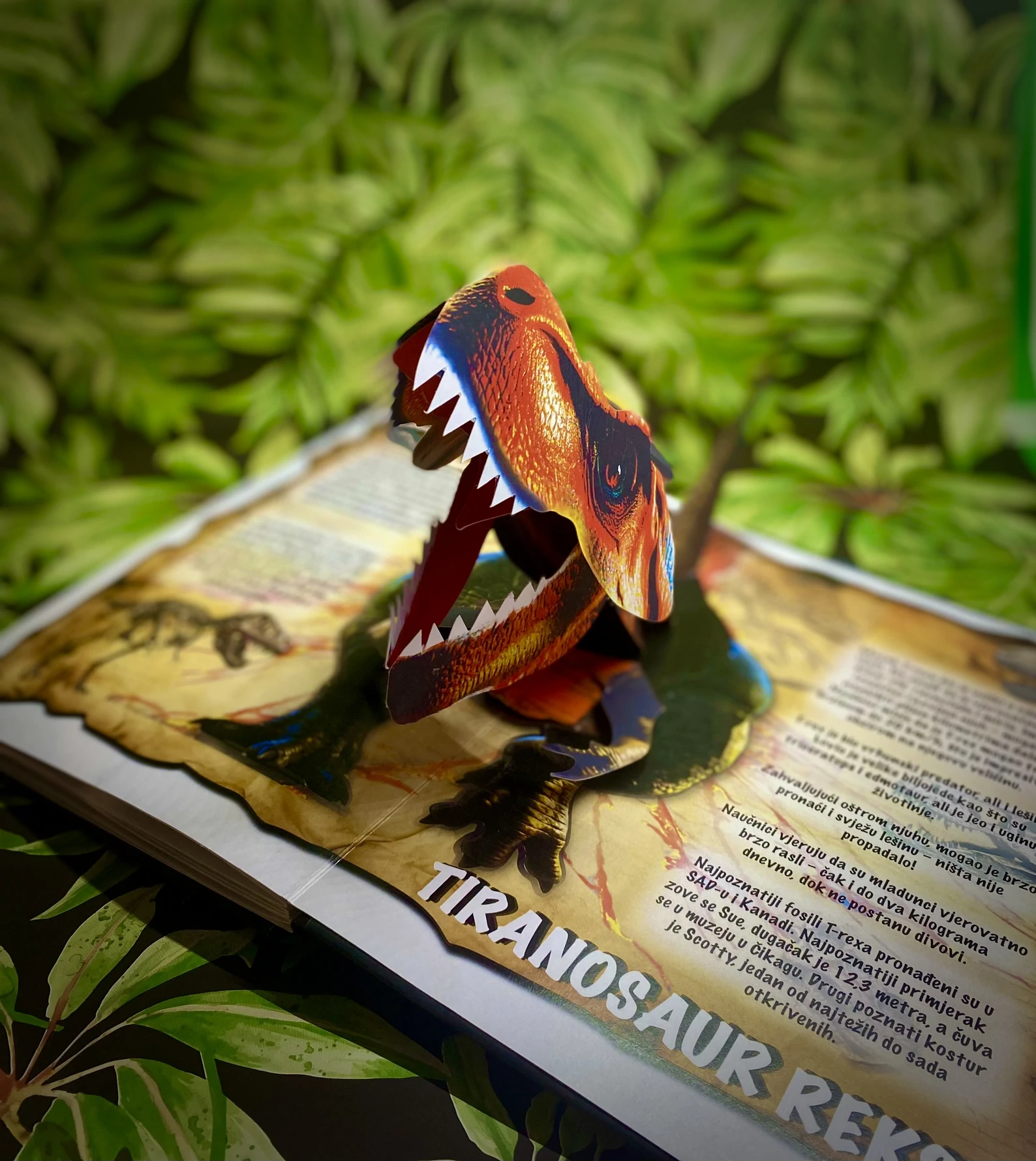  Knjiga DINOSAUR pop-up vodič kroz mezozoik