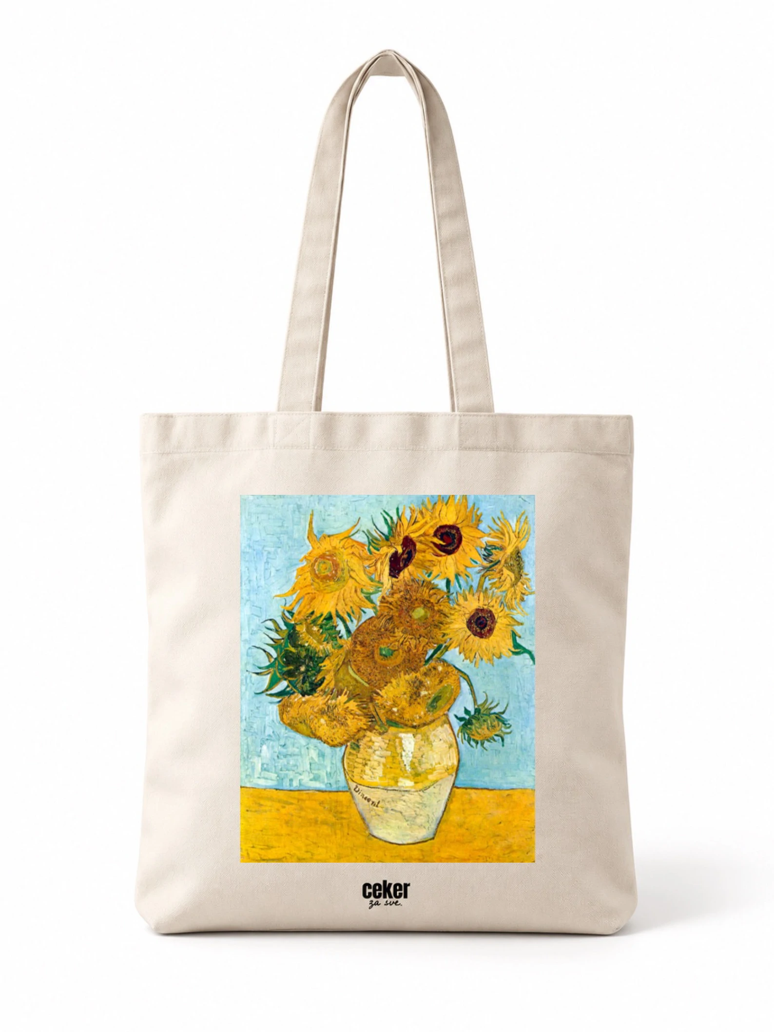 Van Gogh suncokret • natur bež ceker