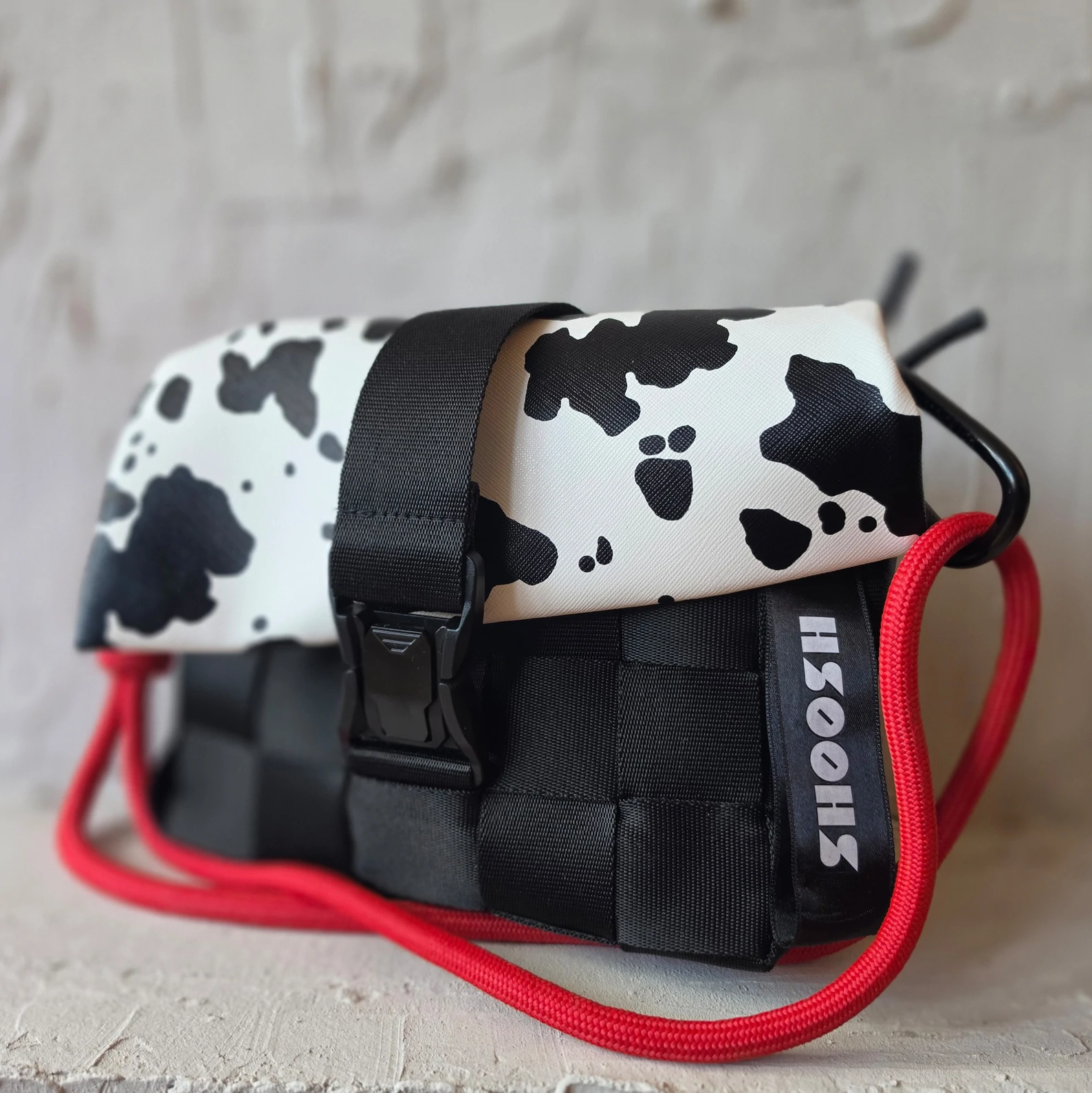 Shoosh torbica Animal print&Red L