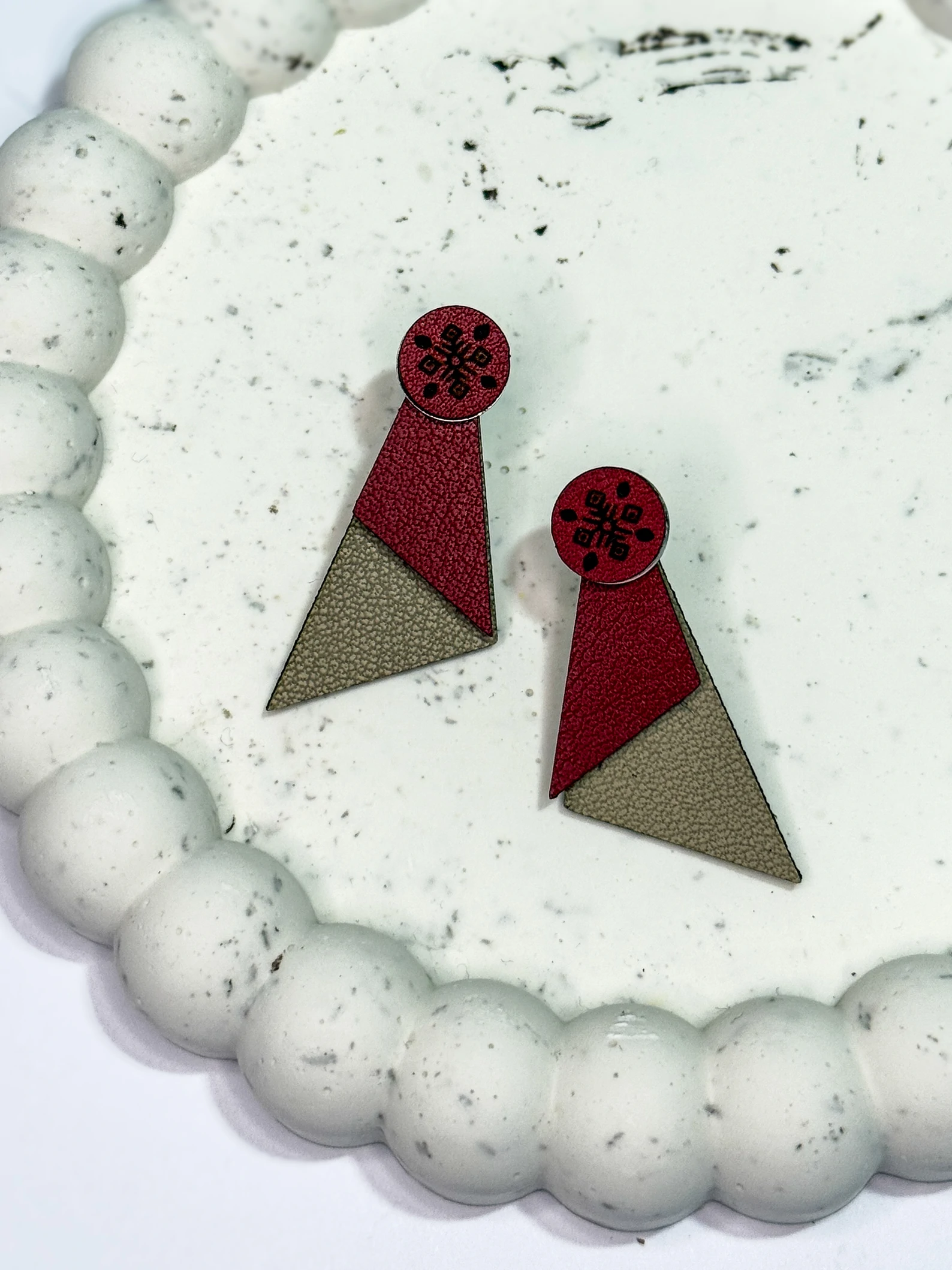 Naušnice ORNAMENT Fragments — slika 2