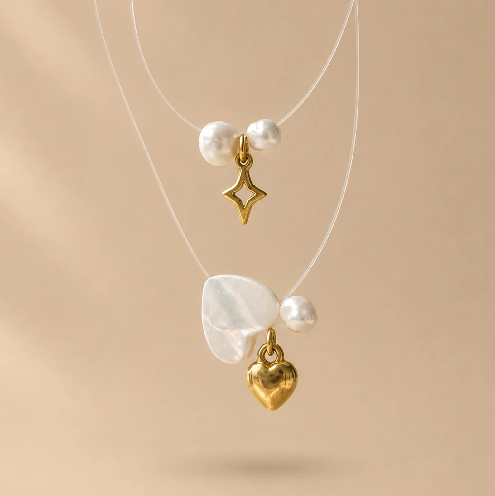 Invisible heart, star ogrlica