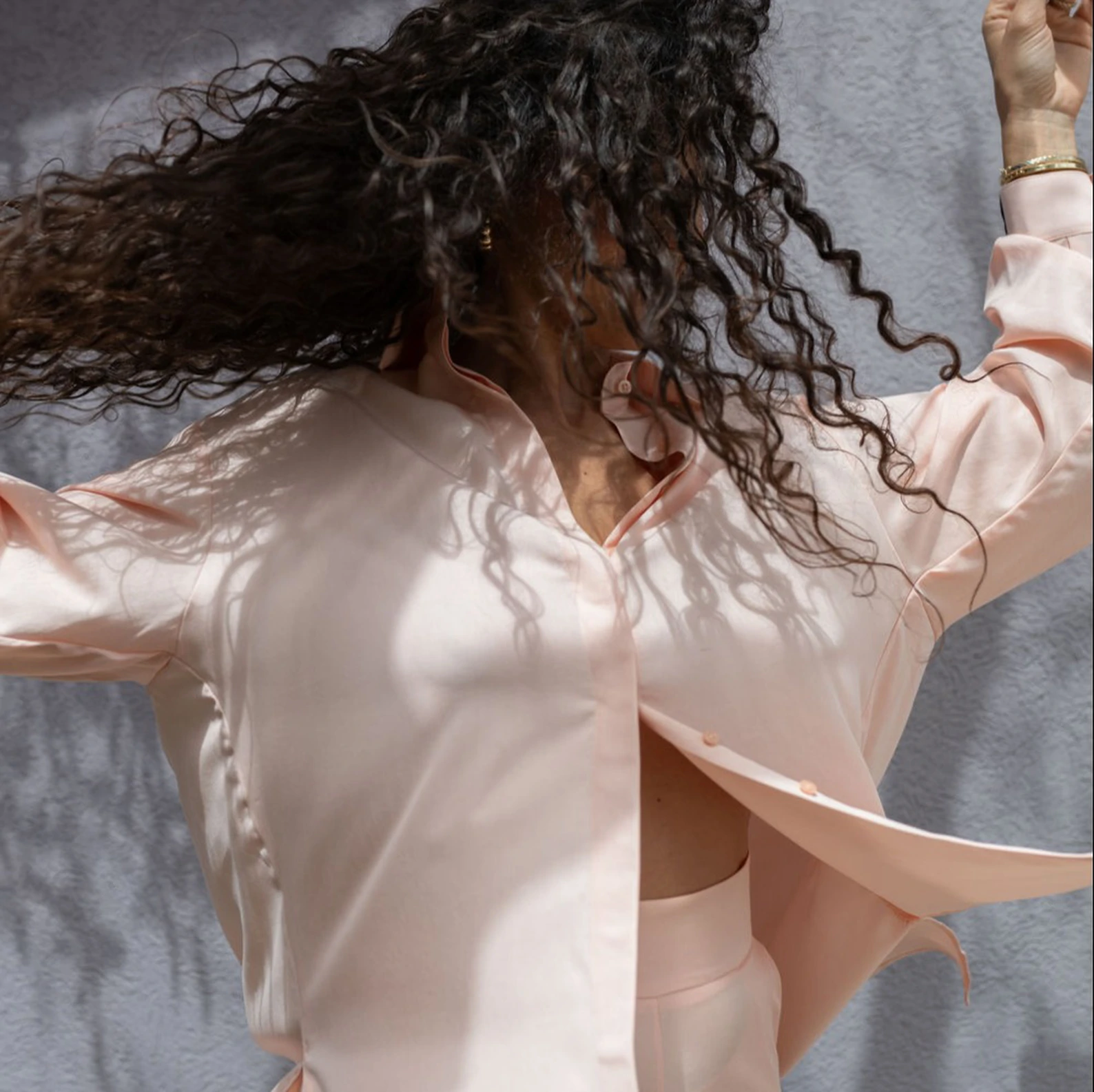 KAUR ‘Abundance’ Oversized Blouse Soft Rose