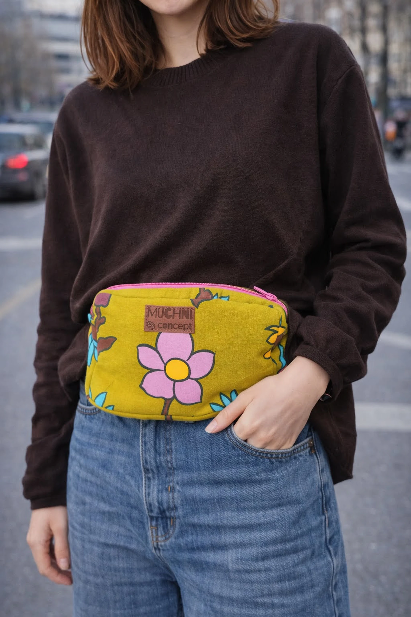 Upcycled set (hip bag, novčanik)