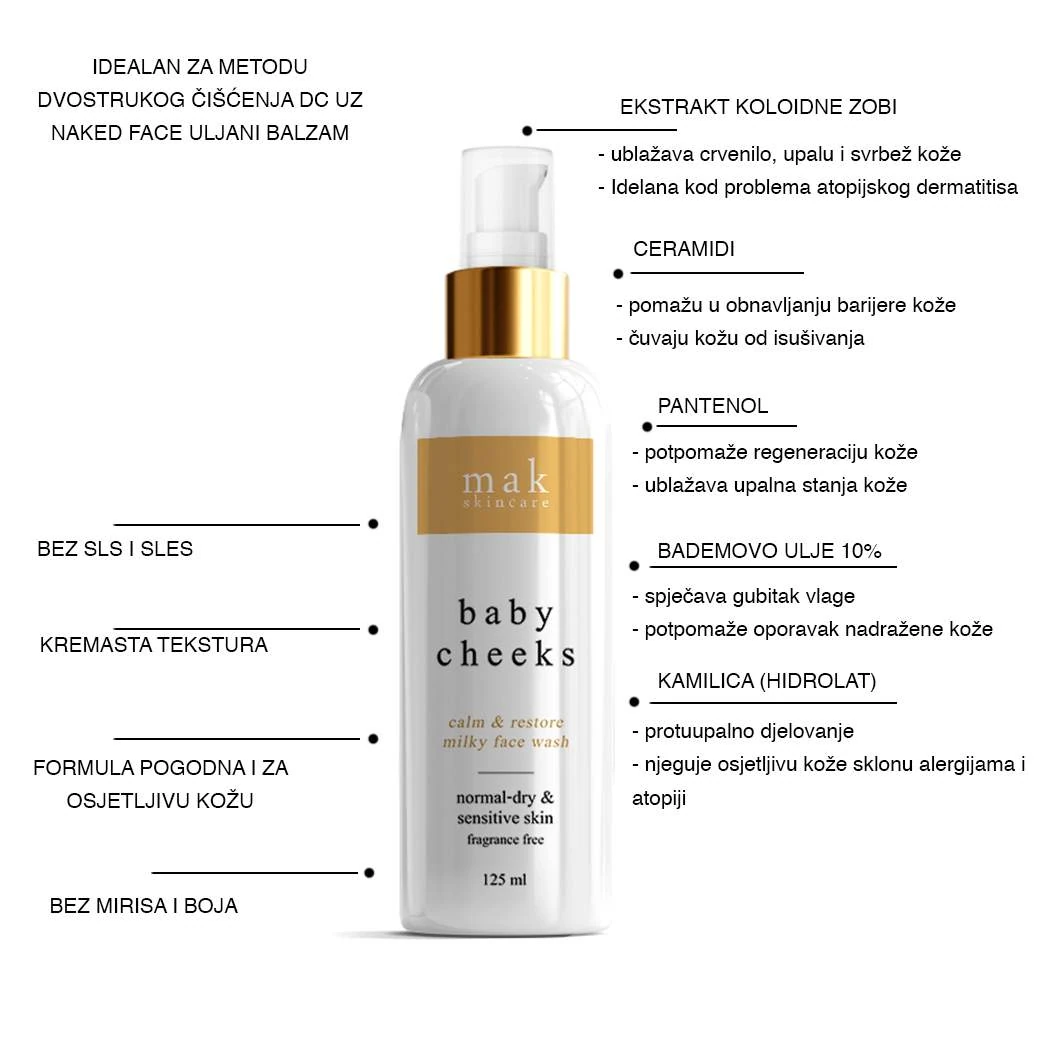 Baby Cheeks - kremasta umivalica za lice — slika 2