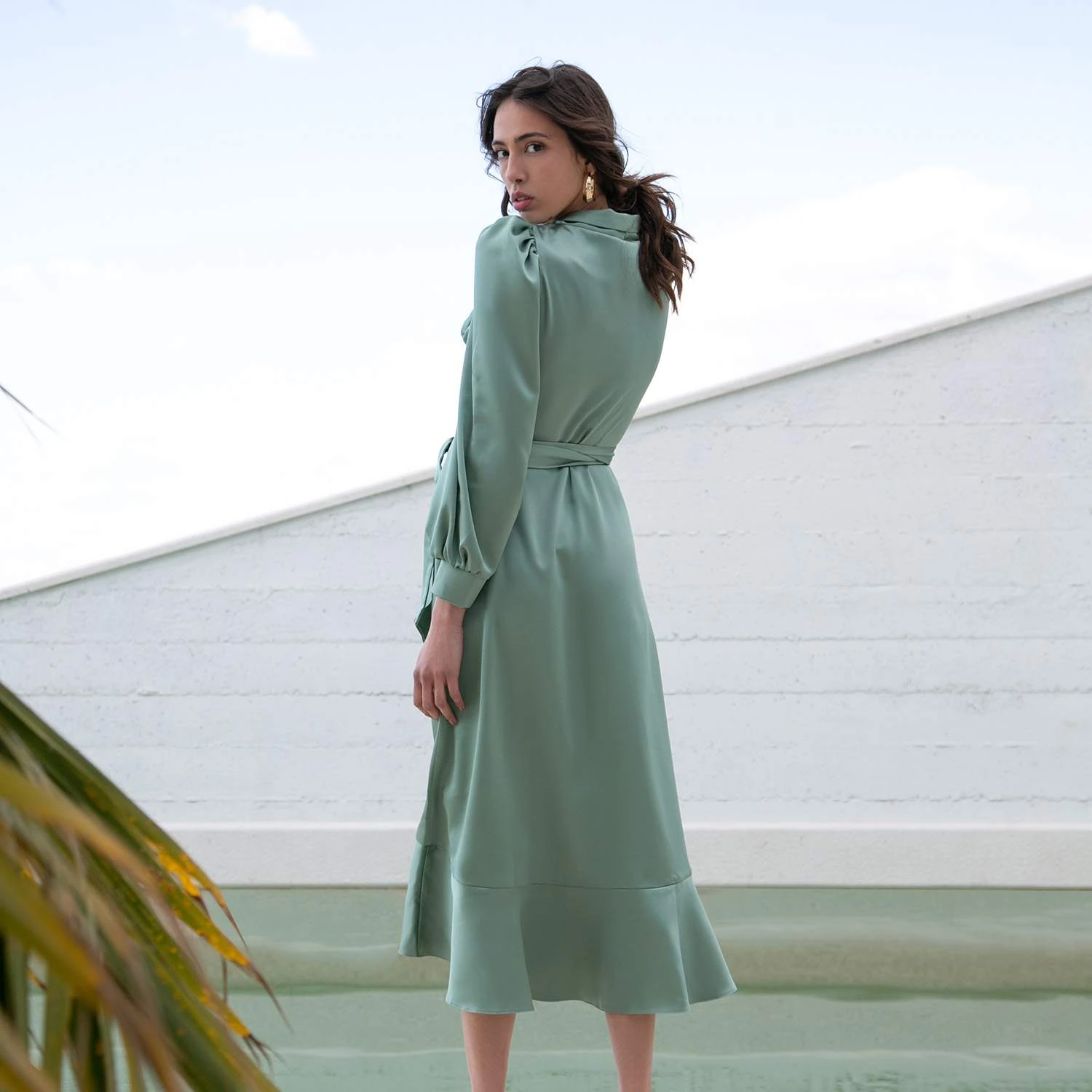 Haljina Ines – Mint Zelena — slika 2