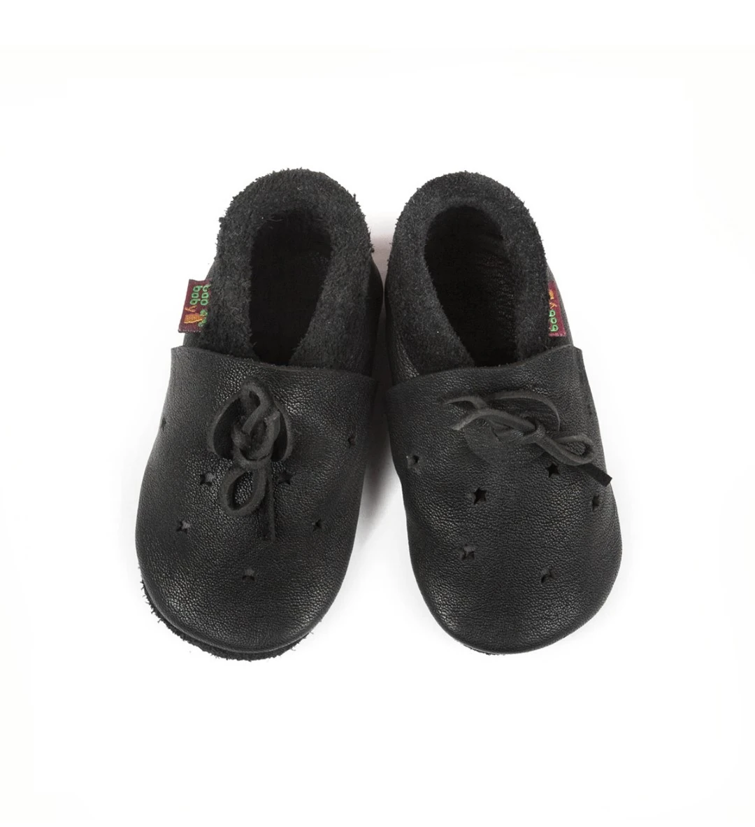 Super comfortable baby shoes, ideal for crawling, first steps and children up to 3 years old. Soft soles support natural feet development and barefoot walking. Made of genuine premium, vegetable-tanned leather, safe for child's bare feet. Cute small cuts  — slika 3