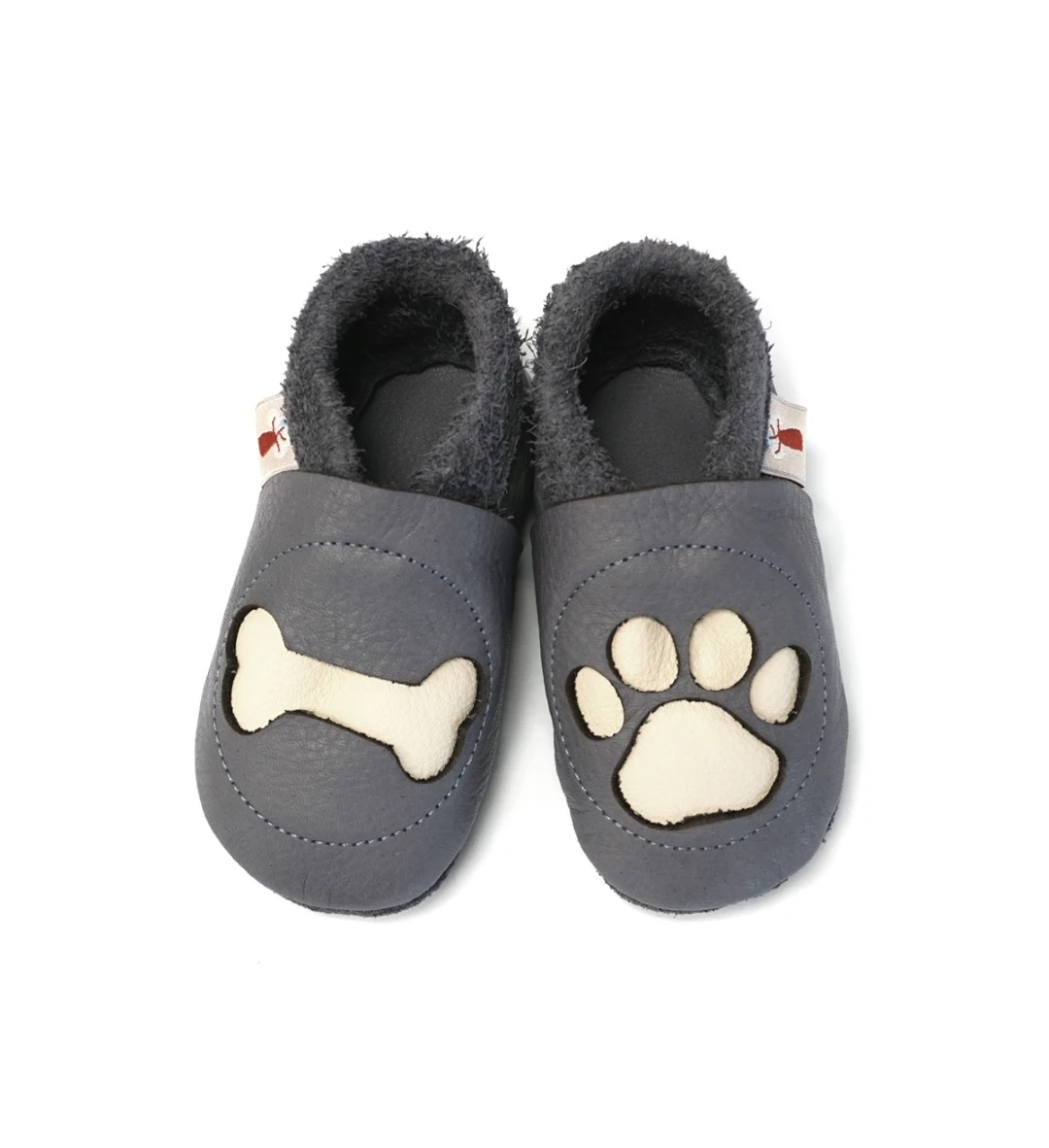 Super comfortable baby shoes, ideal for crawling, first steps and children up to 3 years old, with cute design that always cheers up your little ones. Soft soles support natural feet development and barefoot walking. Made of genuine premium, vegetable-tan — slika 3