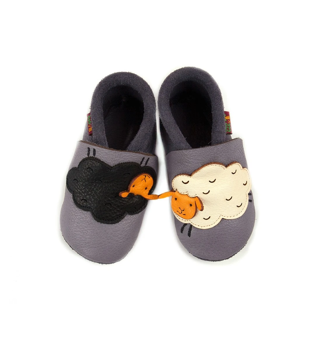 Super comfortable baby shoes, ideal for crawling, first steps and children up to 3 years old, with cute design that always cheers up your little ones. Soft soles support natural feet development and barefoot walking. Made of genuine premium, vegetable-tan — slika 3