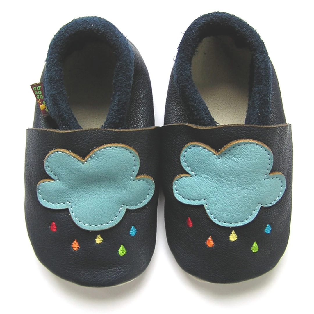 Super comfortable baby shoes, ideal for crawling, first steps and children up to 3 years old, with cute design that always cheers up your little ones. Soft soles support natural feet development and barefoot walking. Made of genuine premium, vegetable-tan — slika 3