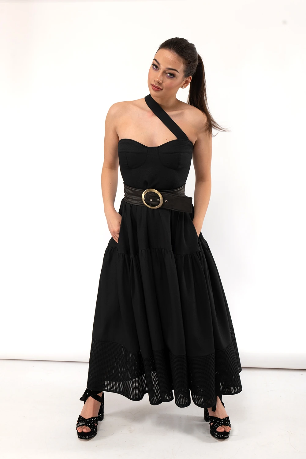 DORA dress with flower — slika 2