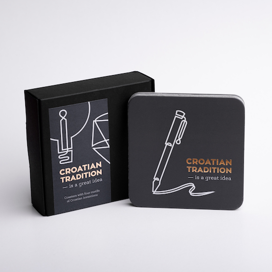 CROATIAN TRADITION – set 4 podmetača za čaše