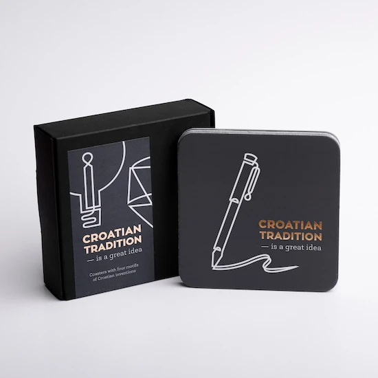 CROATIAN TRADITION – set 4 podmetača za čaše