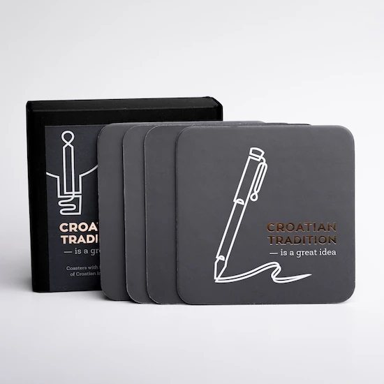 CROATIAN TRADITION – set 4 podmetača za čaše — slika 4