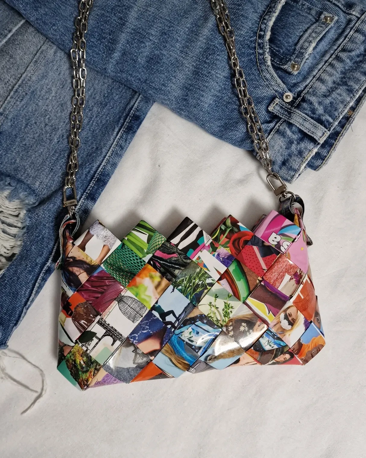 Mala casopis torba od papira/ A small magazin bag — slika 6