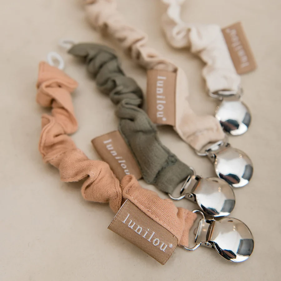 Cotton pacifier holder