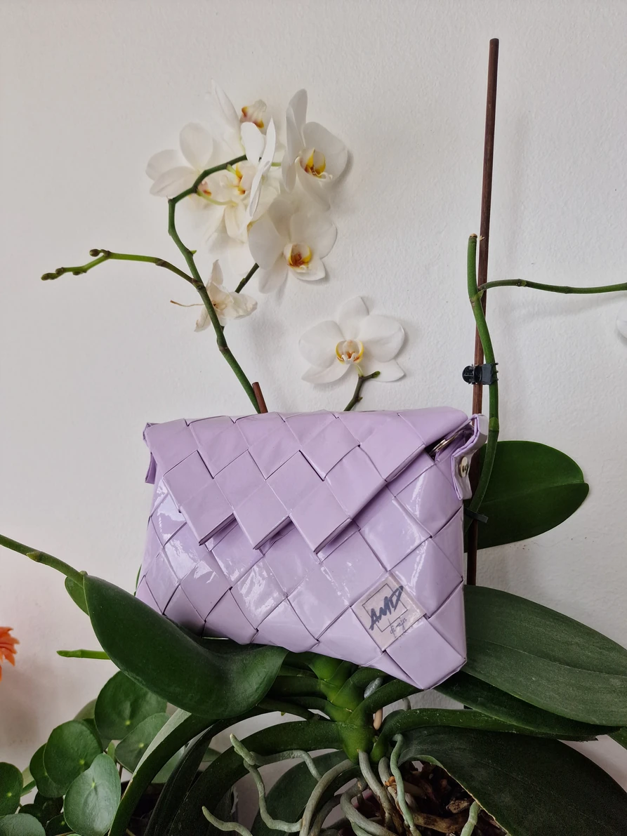 Mala lila  torba od papira/ A small paper bag — slika 8